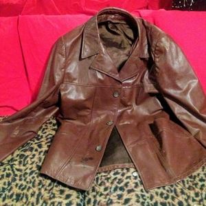 Hand made vintage 3/4 length leather jacket!
